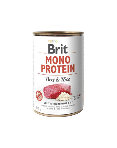 BRIT Mono Protein Beef & Rice 12x400 g Rind und Reis