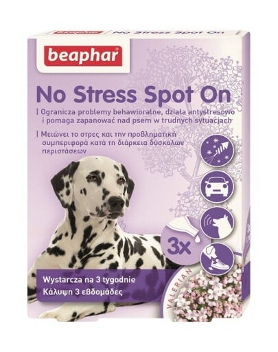 BEAPHAR No Stress Spot On für Hunde 0,7 ml x3