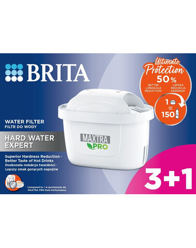 BRITA MAXTRA PRO Hard Water Expert 3+1 Wasserfilter (4 Stück)