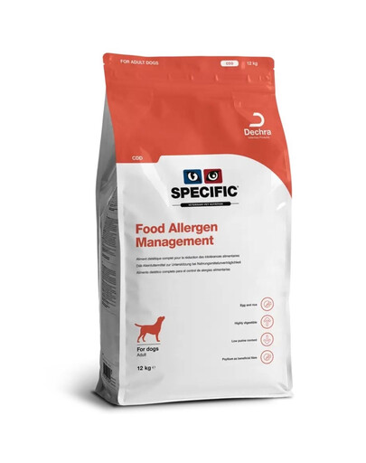 SPECIFIC Dog CDD Food Allergen Management: Hundefutter mit Nahrungsmittelallergien 12 kg