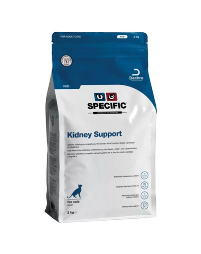 SPECIFIC Cat FKD Kidney Support Trockenfutter für ausgewachsene Katzen mit Herz-, Nieren- und/oder Leberversagen 2kg