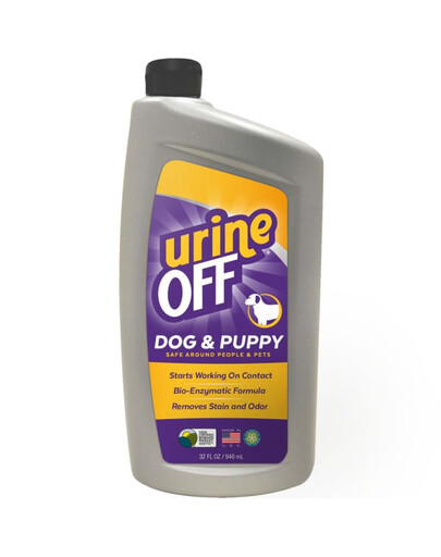 URINE OFF Hunde und Welpen Uringeruch und Hundefleckenentfernung 946 ml