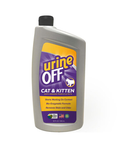 URINE OFF Katzen und Kätzchen Uringeruch und Katzenfleckenentfernung 946 ml