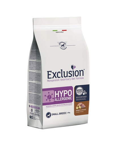 EXCLUSION Hypoallergenic small breeds mit Kaninchen für kleine Rassen 2 kg