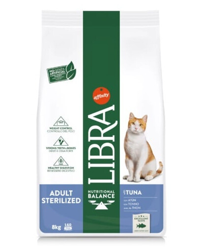 LIBRA Cat Adult Sterilized Katzenfutter mit Thunfisch 10kg