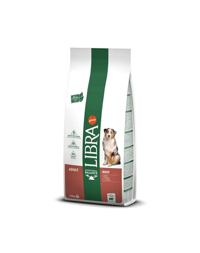 LIBRA Dog Adult Beef Hundefutter mit Rindfleisch 12kg