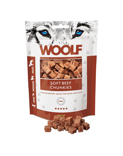 WOOLF Soft Beef Chunkies 100g Rindfleischhäppchen