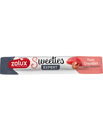 ZOLUX Sweeties cremige Snacks mit Thunfisch und Garnelen für Katzen 14 g