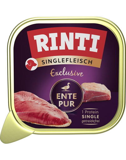 RINTI Singlefleisch Exclusive Duck Pure monobiałkowa karma z kaczką 150 g
