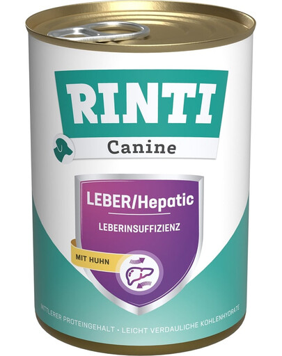 RINTI Canine Liver Leber Hepatic Chicken Huhn 400 g