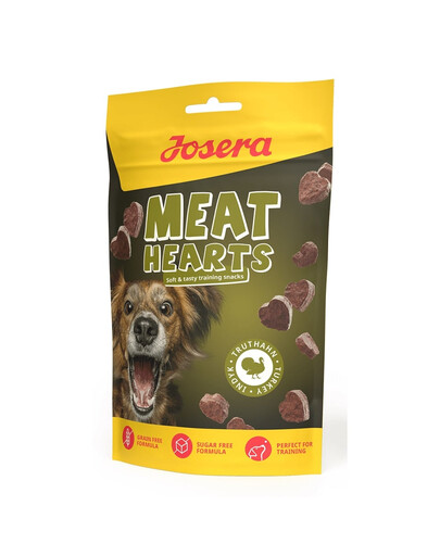 JOSERA Meat Hearts Turkey Trainingsleckerli mit Pute 70g