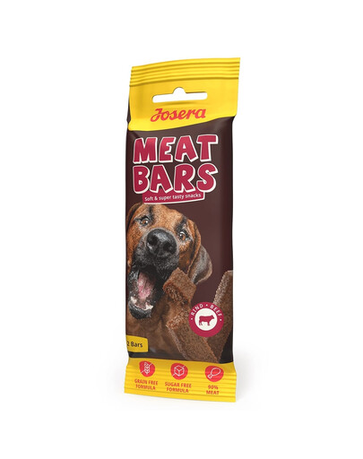 JOSERA Meat Bars Beef getrocknete Rinderleckereien in Riegelform 40g