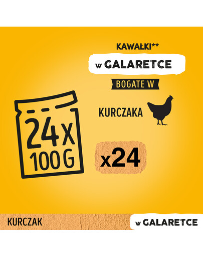 PEDIGREE Mit Huhn und Reis Gelee 100g x24