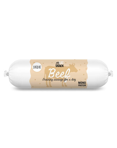 PAKA ZWIERZAKA PEPE Meat Snack: Rindfleischwurst für Hunde 200g
