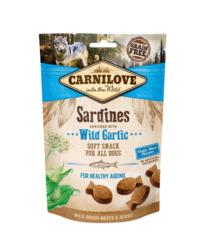 CARNILOVE Semi-Moist Sardines enriched with Wild garlic 200 g