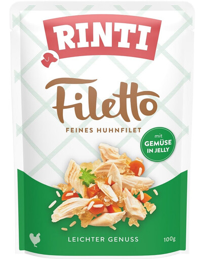 RINTI Filetto in Jelly Chicken&Vegetables Beutel in Gelee Huhn und Gemüse 12x100 g