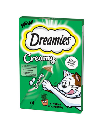 DREAMIES Creamy Zusatzfutter mit Katzenminze 4x10 g