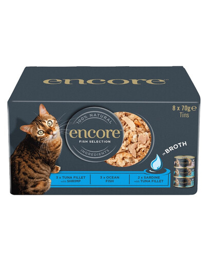 ENCORE Cat Multipak Fisch in Brühe für Katzen 32x70g