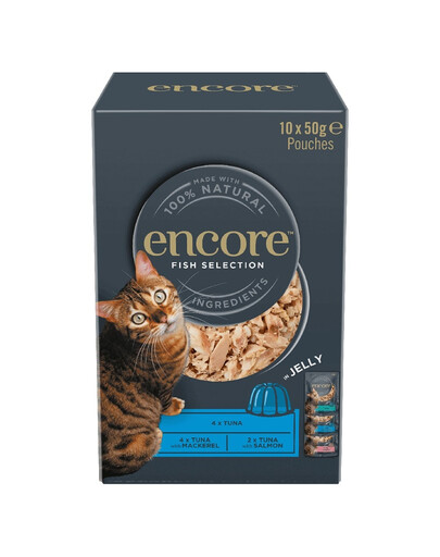 ENCORE Cat Multipak Mix Fischgeschmack in Gelee für Katzen 20x50g