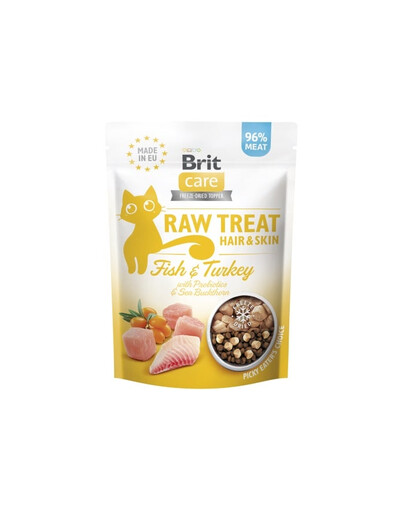 BRIT Care Raw Treat Freeze Dried Hair Skin Cat 40 g