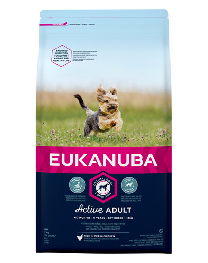 EUKANUBA Active Adult Toy Breed 2kg