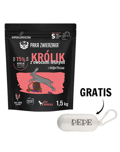 PAKA ZWIERZAKA Seventh Heaven Trockenfutter mit Kaninchen und Waldfrüchten S 1,5kg + Beutel GRATIS!
