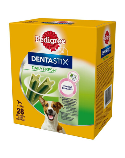 PEDIGREE DentaStix Daily Fresh: Leckerlis mit Hühnergeschmack für kleine Rassen 4x110g