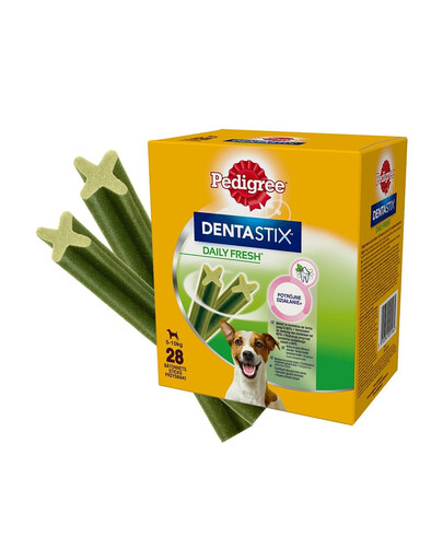 PEDIGREE DentaStix Daily Fresh: Leckerlis mit Hühnergeschmack für kleine Rassen 4x110g