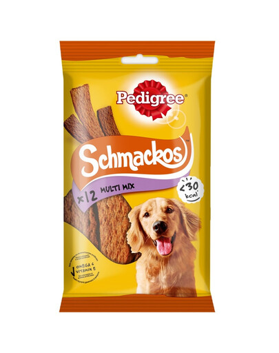 PEDIGREE Schmackos 12x 86g: Hundeleckerlis mit Rindfleisch