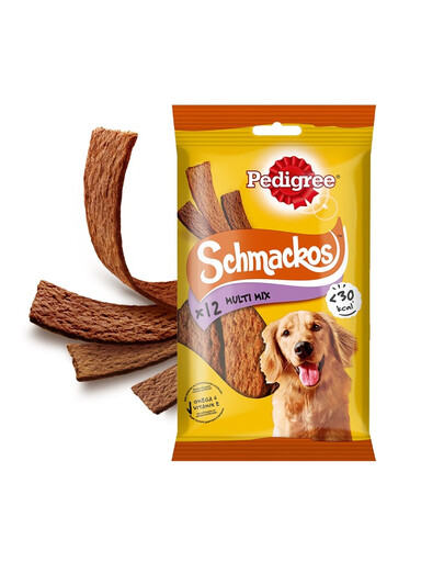 PEDIGREE Schmackos 12x 86g: Hundeleckerlis mit Rindfleisch