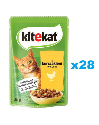 KITEKAT 28x85 Huhn in Soße für adulte Katzen