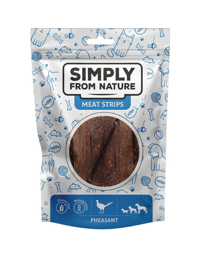 SIMPLY FROM NATURE Meat Strips Fasanenfleischstreifen für Hunde 80 g