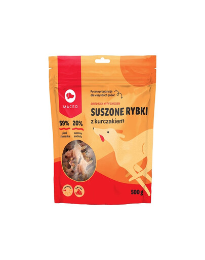 MACED Getrockneter Fisch mit Huhn 500 g