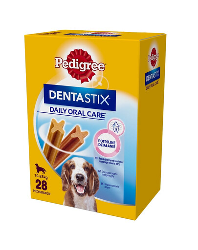 PEDIGREE DentaStix (mittlere Rassen) Zahnsnack für Hunde 56 Stück 4x180g