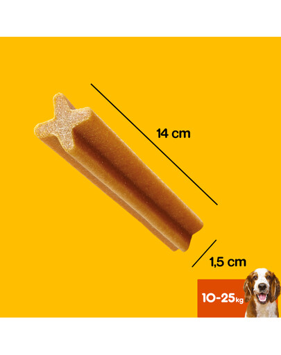 PEDIGREE DentaStix (mittlere Rassen) Zahnsnack für Hunde 28 Stück 4x180g