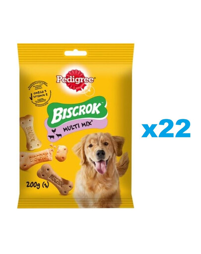 PEDIGREE Multi biscrok Hundesnacks 22x200 g