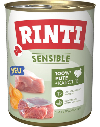 RINTI Sensible Pute mit Karotte 800 g
