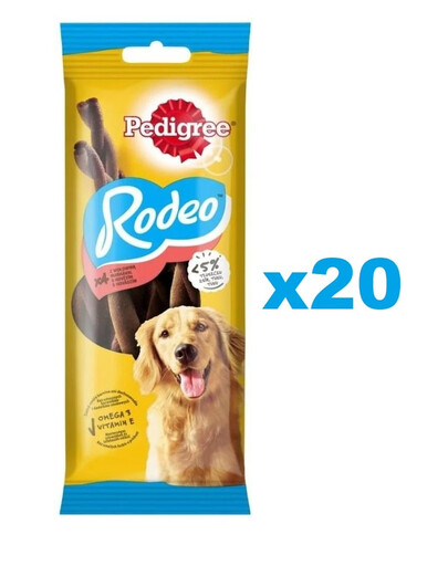 PEDIGREE Rodeo 20x70g: Hundeleckerli mit Rindfleisch