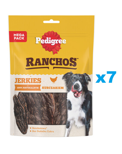 PEDIGREE Ranchos Jerkies mit Huhn 7 x 180g