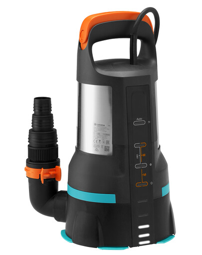 GARDENA 2-in-1-Tauchpumpe für sauberes oder verschmutztes Wasser 19500 Aquasensor