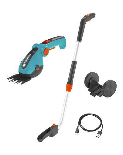GARDENA Akku-Rasenkantenschneider ComfortCut Li mit Handgriff und Rädern