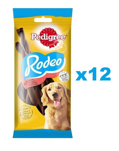 PEDIGREE Rodeo 12x122 g Hundesnack mit Rind