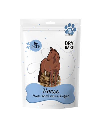 PAKA ZWIERZAKA PEPE Freeze-dried liofilizowane mięso końska wątróbka XL 180g