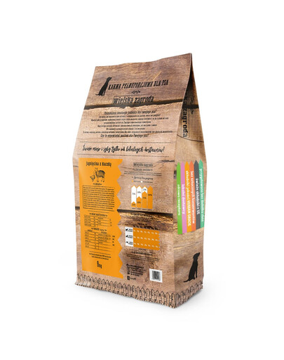 WIEJSKA ZAGRODA Hundefutter für kleine und mittlere Rassen mit Lamm und Ente 2 kg