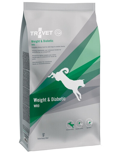 TROVET Weight Diabetic WRD dla psów 12,5 kg