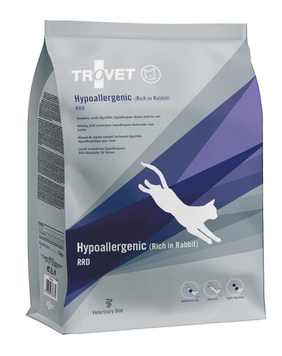 TROVET Hypoallergenic Rabbit RRD dla kota 2,5 kg