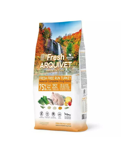 ARQUIVET Fresh halbfeuchtes Hundefutter Pute und Meeresfisch 10 kg