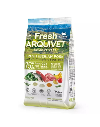 ARQUIVET Fresh Półwilgotna karma dla psa wieprzowina iberyjska i ryba oceaniczna 2,5 kg