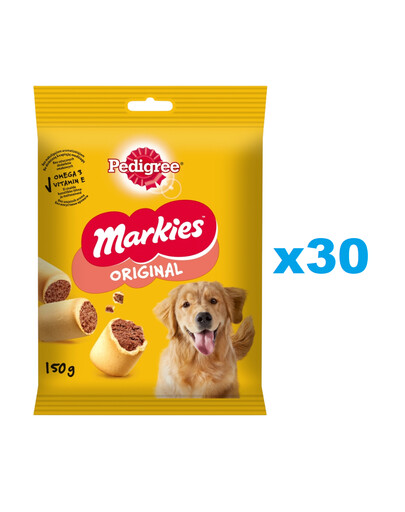 PEDIGREE Markies Original Knusperkekse für adulte Hunde 30x150g