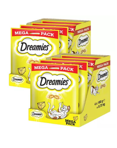 DREAMIES Mega Pack 8x180 g Katzensnacks mit Käse
